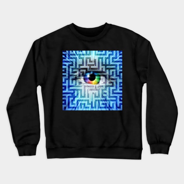 Vision And Psychology Motivational Concept Crewneck Sweatshirt by lightidea